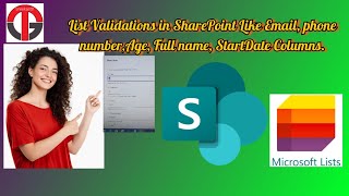 Celebrity List Column Validations in SharePoint like Email,Full name,Phone Number,Age and Title. Profile