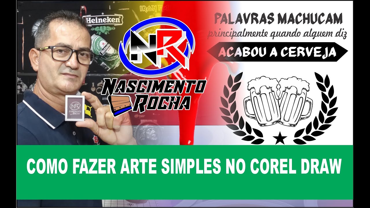 COMO FAZER UMA ARTE SIMPLES NO COREL DRAW
