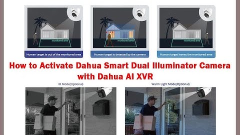 How to Activate Dahua Smart Dual Illuminator Camera                             with Dahua AI XVR