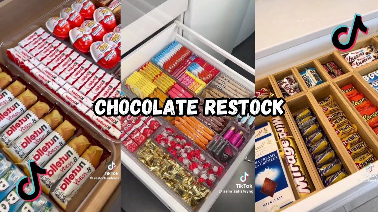 CHOCOLATE RESTOCK PART 3 🍫😋 | ASMR VIDEO | TIKTOK COMPILATION ...