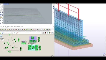 Reinforced retaining wall modeling using Tekla Structures, Rhinoceros and Grasshopper