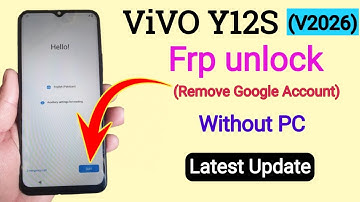 ViVO Y12s v2026 FRP Bypass (Android 11) | No PC | Latest Update Guide 2025