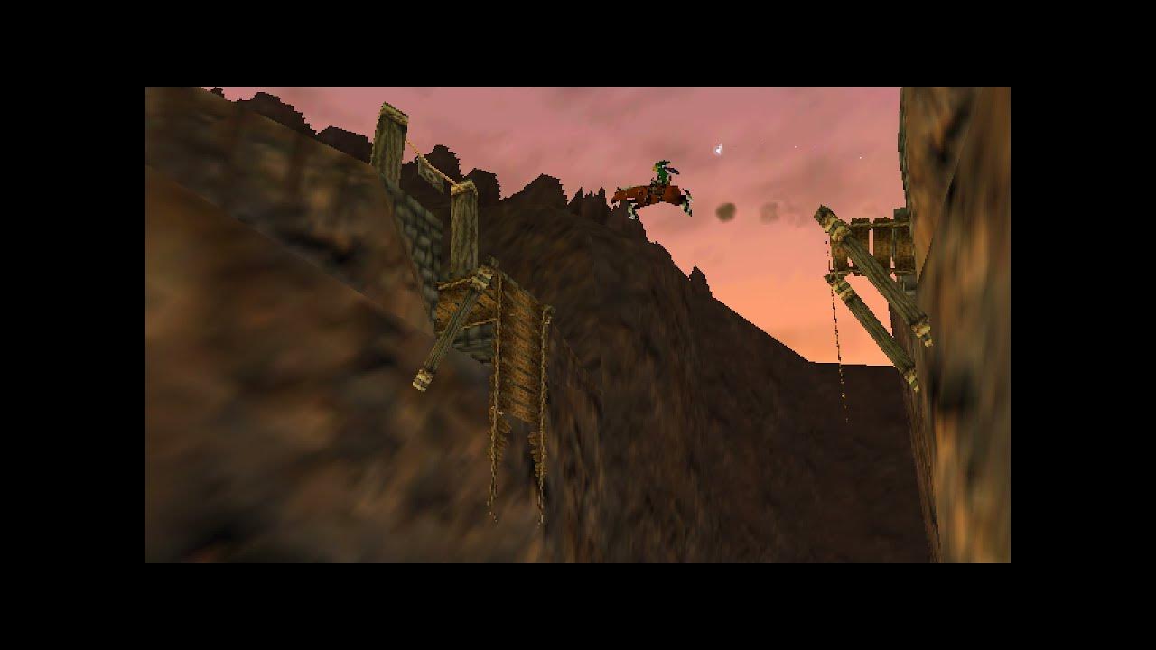 Ocarina of Time Gerudo Valley Jumping the Bridge Skulltula 87 and 88