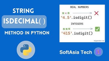(MM) Understanding the Python  String isdecimal() Method