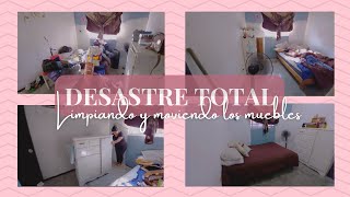 Desastre total/ Moviendo muebles de lugar / limpieza y depuración