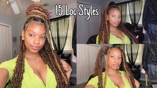 How to style long locs: 15 different styles😍