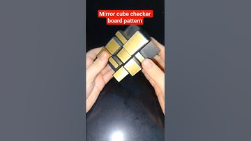 mirror cube checker board pattern #viralshort #comedyeffect