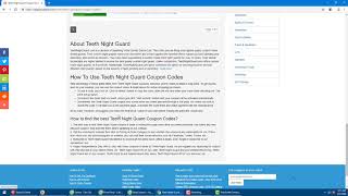 Teeth Night Guard Coupon Code &  How To Use Teeth Night Guard Promo Code