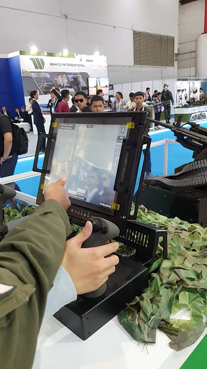 Mencoba RCWS 100% buatan Indonesia🇮🇩 di Indo Defense 2024 #military #indonesia #tni #tniad #defence