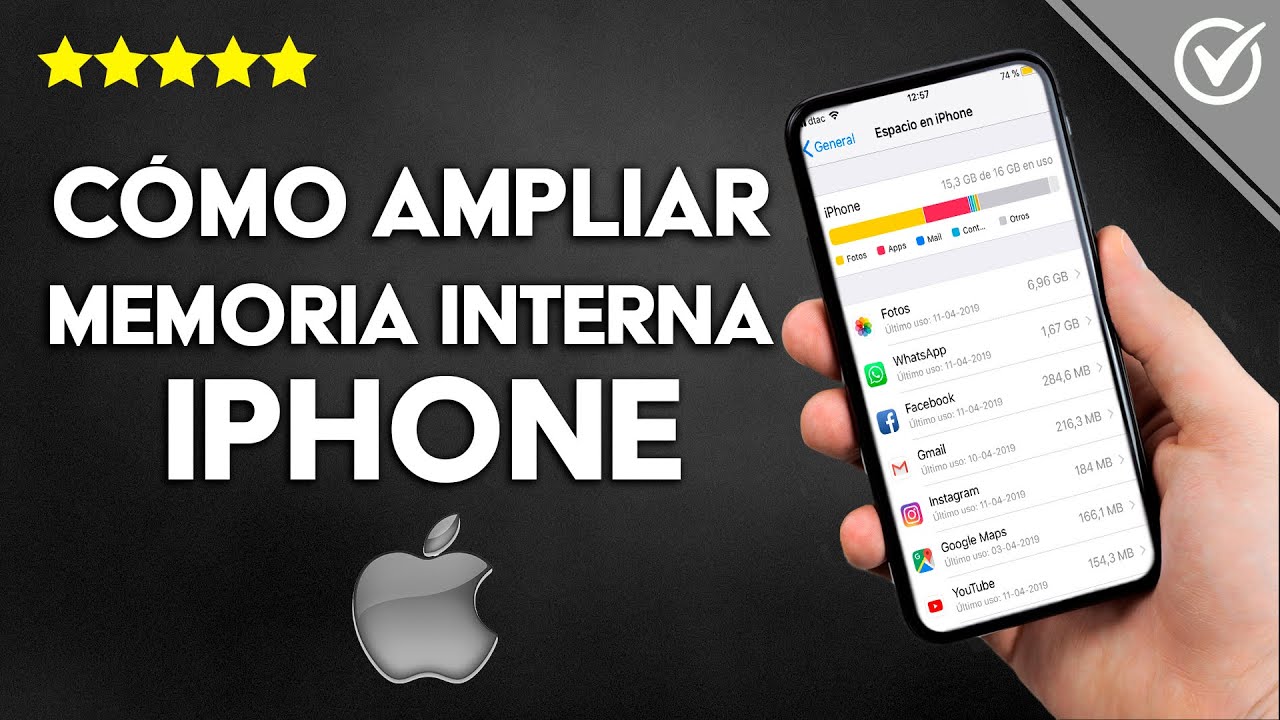 Cómo Ampliar o Agrandar la Memoria Interna de un iPhone o iPad - YouTube