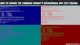 How to change the command prompt's background and text colour. screenshot 3