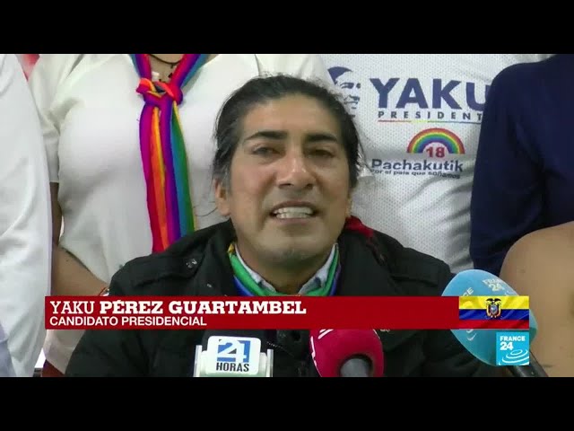 ENTREVISTA: indígena Yaku Pérez quer 'revanche' em eleições no Equador