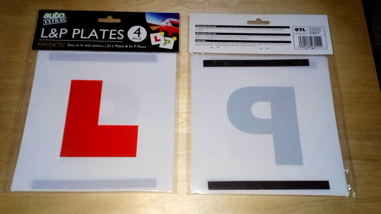 Learner and Pass Plates For sale on Ebay YouTube