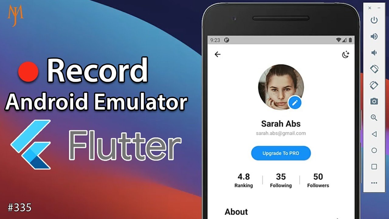 Flutter Tutorial - How To Record Screen On Android Phone/Emulator [2021] Mp4 Video, Gif, Screenshot