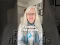 Famous first lines are written last  #writingtips #bookwriting #creativewriting