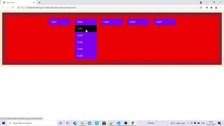 Multi level dropdown menu using HTML CSS
