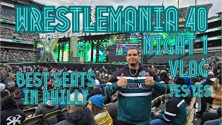 YesYes Vlog 57 WWE Wrestlemania 40 Night 1 Philadelphia #wwe #wrestlemania