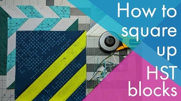 How to square up quilt blocks