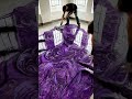 Purple Epoxy Floor is INSANE 🤯 #epoxy #transformation #satisfying