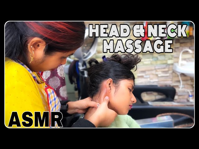 ASMR SCRATCHING HEAD, NECK MASSAGE ! INDIAN MASSEUSE DoLL !