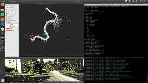[Pseudo RGBD SLAM (2/3)] Psudo RGBD: openvslam + packnet-sfm on kitti odometry seq 9 (offline)