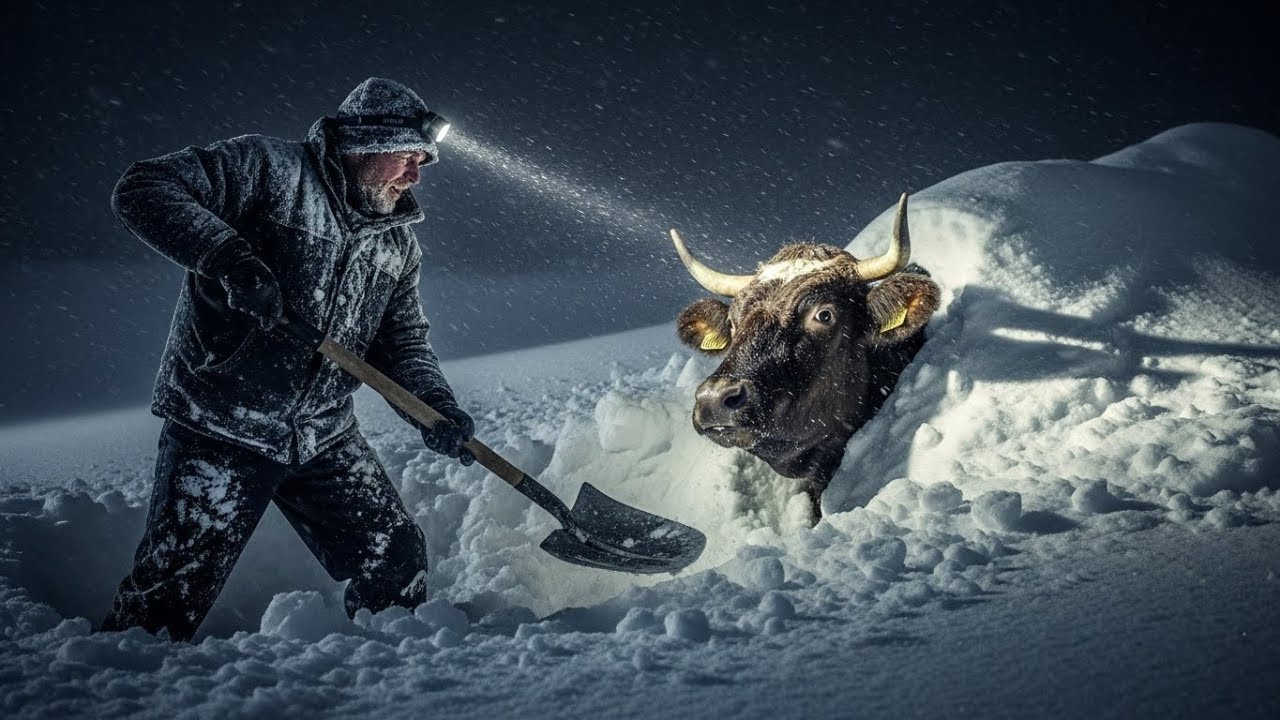 Rescuing 50 cows buried alive in -30°C storm: Desperate mission