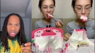 MUST WATCH !!! Did she just eat all that cake off ! This is beyond crazy!!!!