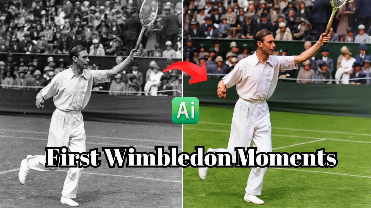 First Wimbledon Wimbledon’s Earliest Moments Brought to Life with AI – A First in ...
