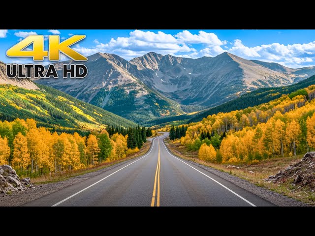 Utah Scenic Byway Peak Fall Colors | Provo Canyon to Park City Scenic Drive 4K | Utah Mountains