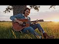 Wildflower Skies Across the Prairie 🤠 Calm Cowboy Acoustic &amp; Rustic Road Vibes