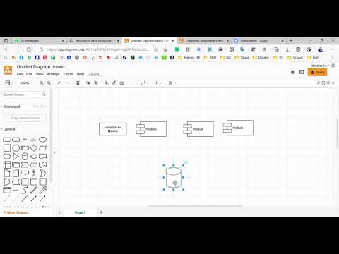 Diagrama de Componentes en Draw IO