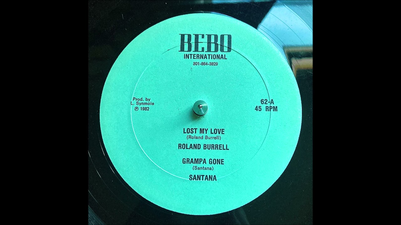 Santana - "Grampa Gone" (1982 Bebo International 12")