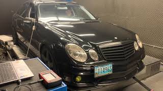 Weistec Supercharged E55 Dyno pull. 585whp/560wtq. Stay tuned for mods!