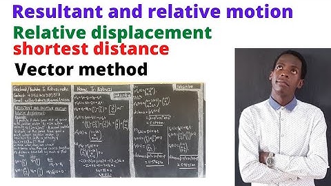 shortest distance: vector approach...........#africastruggle.