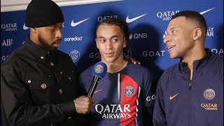 Ethan Mbappé made his PSG debut alongside his brother Kylian - Interview🎥⚽️ #psg #mbappe