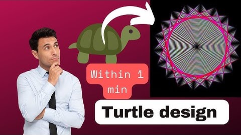 3D animation design using turtle in python programming| python turtle design|#pythonprogramming