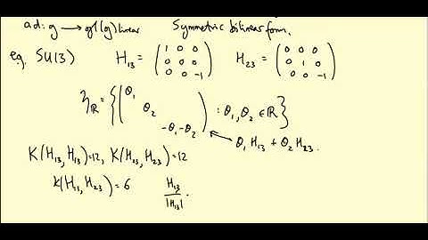Lie groups and Lie algebras: The Killing form