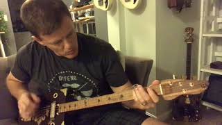 reverence 4-string cigar box guitar demo