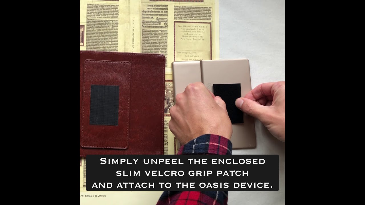 How to Fit Kindle Oasis in Luxury Faux Leather KleverCase Book Covers