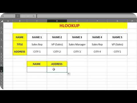 Hlookup Formula | MS Excel #easyexcel