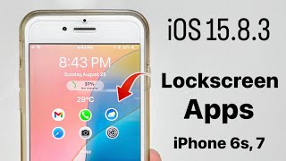 iOS 15.8.3 New Lockscreen Apps - Open Apps from Lockscreen iPhone 6s&7 screenshot 5
