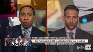 Stephen A Smith and Max React To Paul George Becoming A Free Agent|Reaction