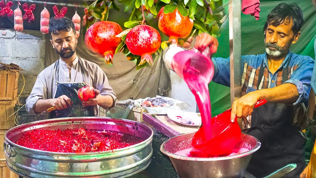Incredible Technique of OPENING Pomegranate | How to Make Pomegranate