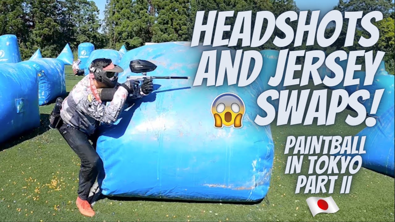 PAINTBALL IN TOKYO! PART II HEAD SHOTS AND JERSEY SWAPS YouTube