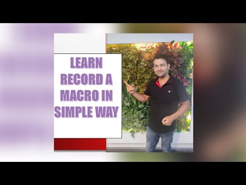How to record a macro in excel | MACRO | HOW TO START MACRO RECORDING ...
