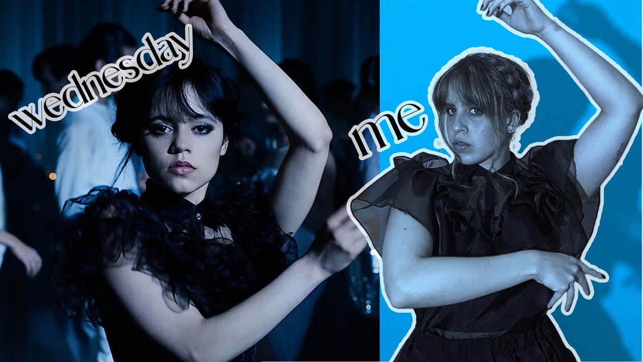 I made THE WEDNESDAY ADDAMS dress!!