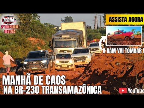 IMPASSABLE BR-230: A Morning of Pure Chaos and Heavy Mud at KM 140. 07/09/26