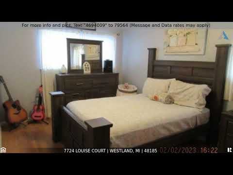 7724 LOUISE Court, Westland, MI home video tour