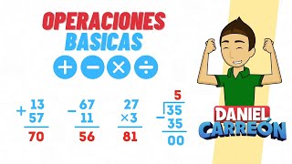 OPERACIONES BASICAS (Suma, resta, multiplicación y division) Super facil - Para principiantes.