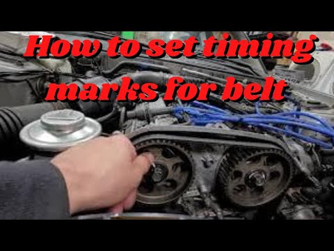 1986 Toyota cressida how to set timing marks for belt